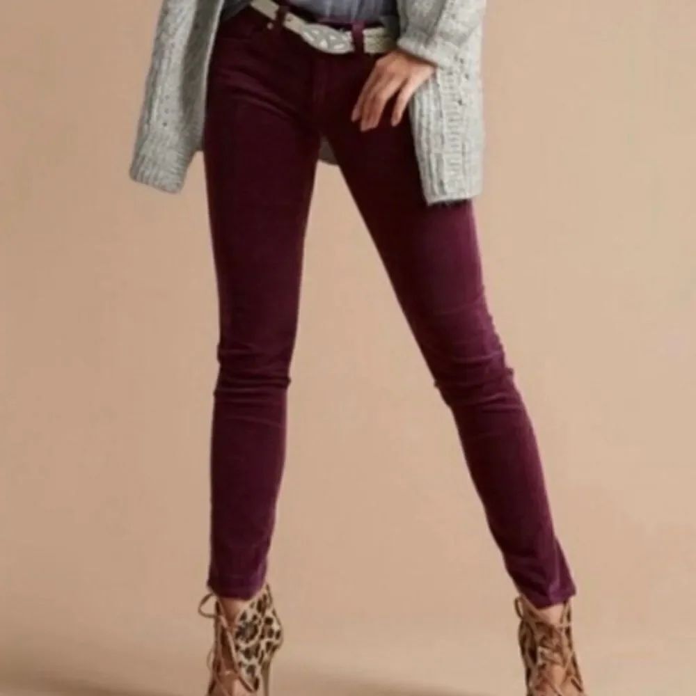 Cabi wine corduroy women’s jeans pants size 8